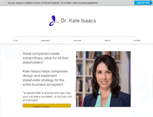 Tablet Screenshot of kateisaacs.com